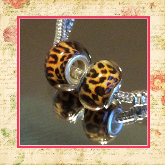 Unique Styles beads Jewelry - 🍒 2PC ANIMAL PRINT LEOPARD BEAD CHARM GEM DIY LUV